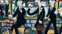 Businessmen going to work