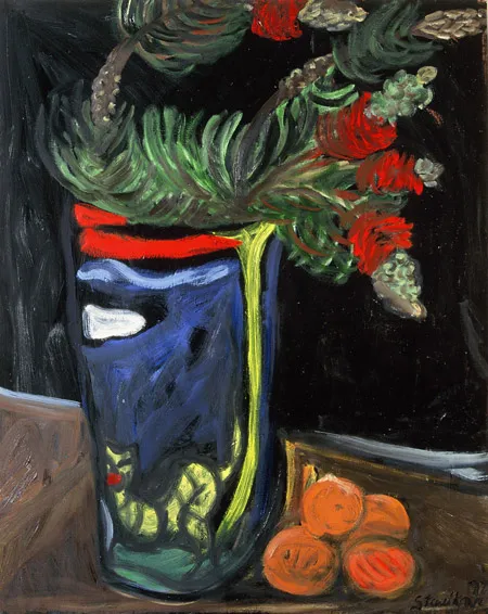 Still Life with Grevillias and Oranges, 1997
