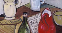 Still life with red jug