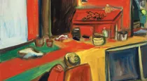 Artist in studio