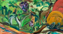 Picking grapes