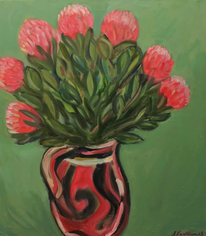 Still Life in Pink and Green, 2015
