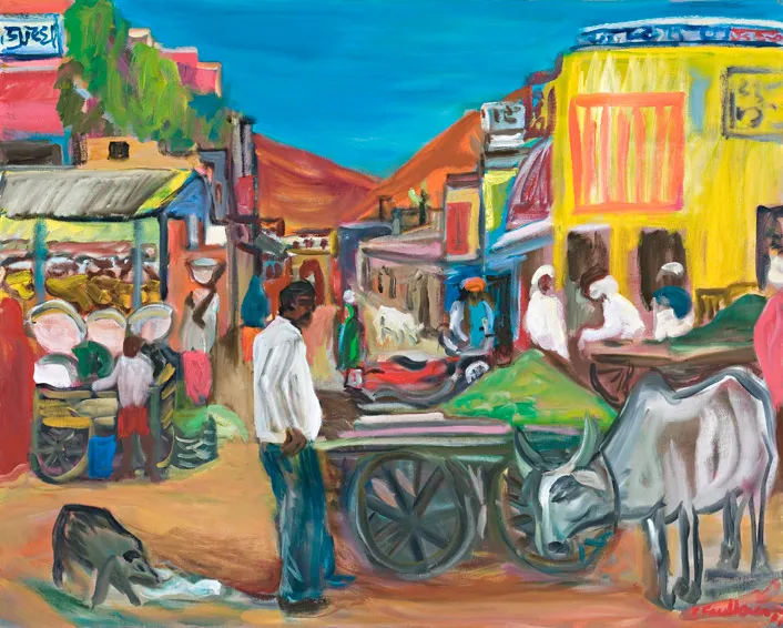 Village street scene